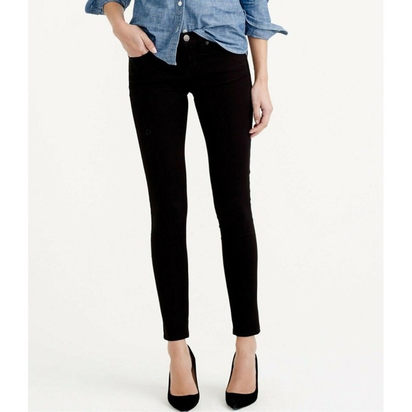 J CREW toothpick Toothpick Black Jean sz 26 Petite 9" Mid-Rise Ankle Skinny - Picture 3 of 14